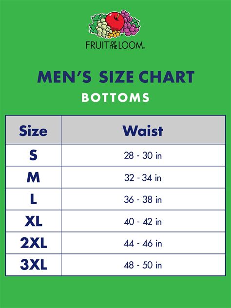 undershirts fruit of the loom|fruit of the loom underwear size chart.